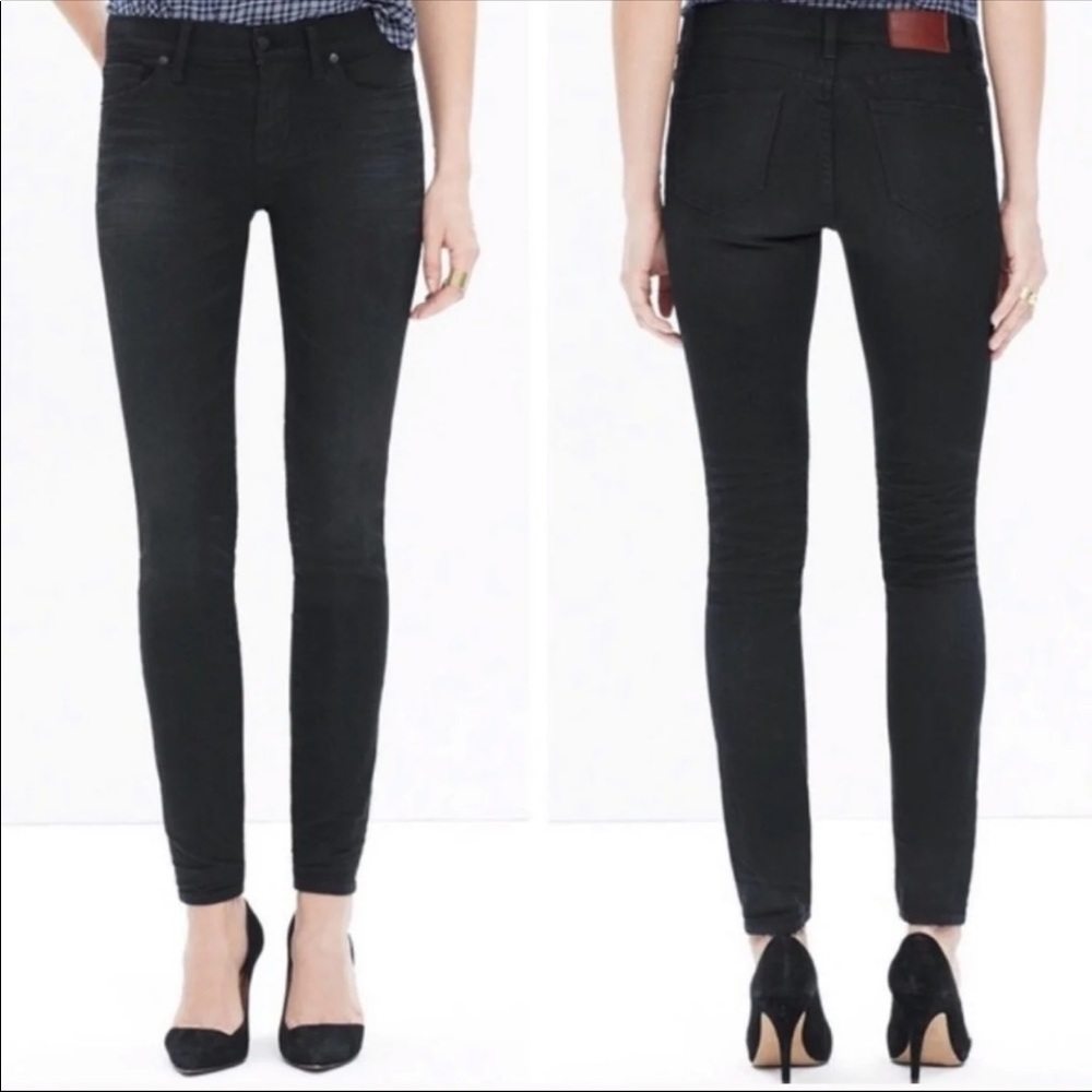 Madewell Faded Black Skinny Jeans